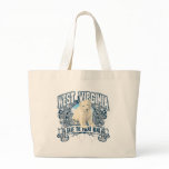 Polar Bear West Virginia Tote Bag