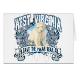 Polar Bear West Virginia Greeting Cards