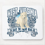 Polar Bear West Virginia Mousemats