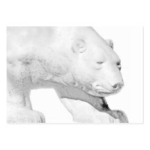 Polar Bear, White Background (5) Business Cards