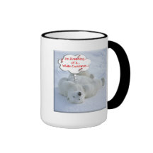 Polar Bear "white christmas" mug #2