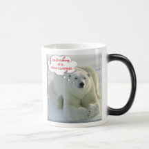 Polar Bear "white Chrstmas" mug