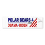 Polar Bears 4 Obama Biden 2008 Bumper Stickers