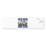POLAR BEARS ARE COOL_ MAMA WITH BABY BUMPER STICKER