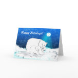 Polar Bears Being Cute Card