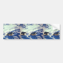 Polar Bears In Cape Lisburne Bumper Sticker