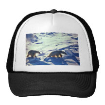 Polar Bears In Cape Lisburne Mesh Hat