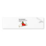 POLAR BEARS LIKE SANTA BUMPER STICKER