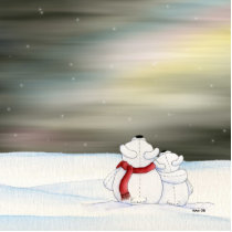 Polar Bears Ornament