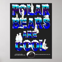 POLAR BEARS R' COOL POSTER