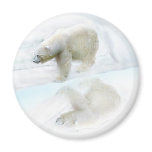 Polar bears walk to freedom magnets