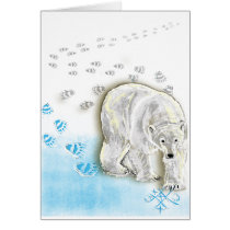 Polar Bored Greeting Card