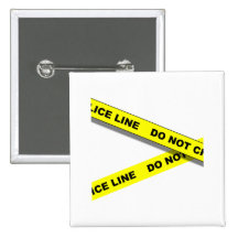 Polcie Line Pinback Buttons