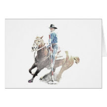 pole bender II greeting card