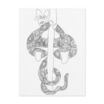 pole cat stripper postcards