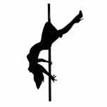 Pole Dancer Sillouette photo sculptures
