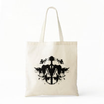 Pole Dancing Stripper Ink Blot Canvas Bags