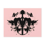 Pole Dancing Stripper Inkblot postcards