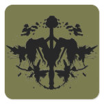 Pole Dancing Stripper Inkblot stickers
