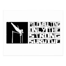 Pole Vaulting Survive Postcard