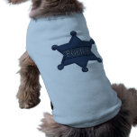 Police Badge Dog Tees pet clothing