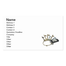 Police Badge Ring Keys Business Card