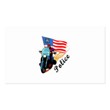 Police Bikers Business Card Template