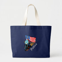 Police Bikers Tote Bag