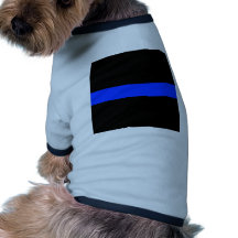 Police Blue Thin Line Doggie T Shirt