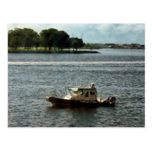 Police Boat Norfolk VA Post Cards
