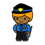 Police Boy 1 photo sculptures
