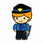 Police Boy 2 photo sculptures