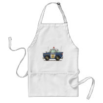 Police Car Law Enforcement Aprons