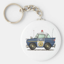 Police Car Law Enforcement Keychain