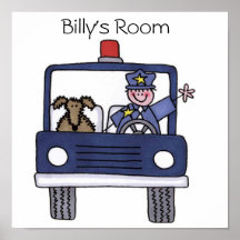 Police Car Poster