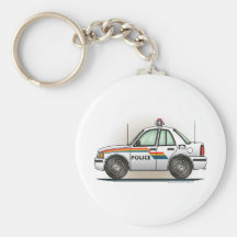 Police Cruiser Car Cop Car Key Chain