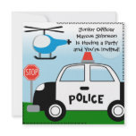 Police Customised Birthday Invitation