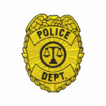 Police Dept. Badge embroidered shirts