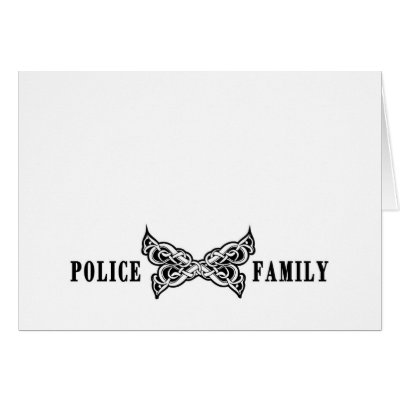 Police Family Tattoos Cards by bonfirepolice