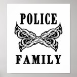 Police Family Tattoos Poster