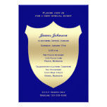 Police Graduation Invitations, Badge on Navy