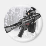 Police Gun Magnet