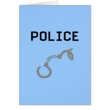 Police Handcuffs Card