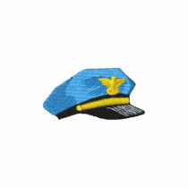 Police Hat Embroidered Shirt