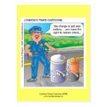 Police Humour Assault & Battery Funny Postcards
