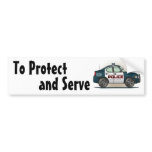 Police Interceptor Car Cop Car Bumper Sticker bumper stickers