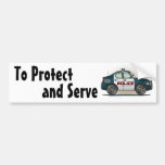 Police Interceptor Car Cop Car Bumper Sticker