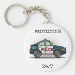 Police Interceptor Car Cop Car Keychain