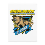 Police K9 Submission postcards