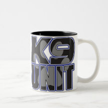 Police K9 Unit Paw Print Mugs